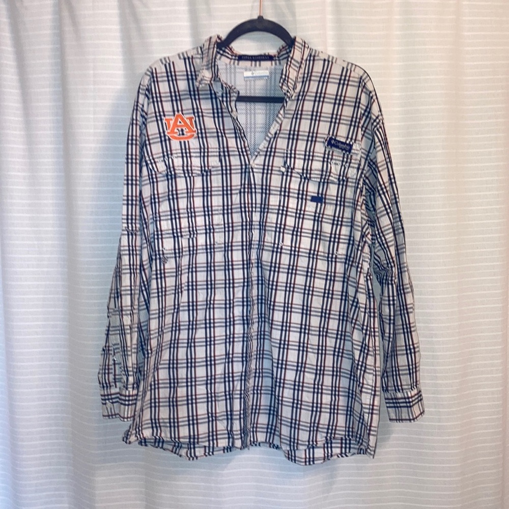 Auburn Tigers Columbia PFG Men’s Shirt Large